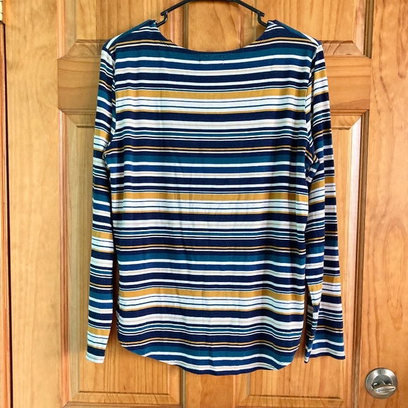 Women’s size XL Cupio gently used long sleeved striped soft and comfy top - Picture 2 of 5